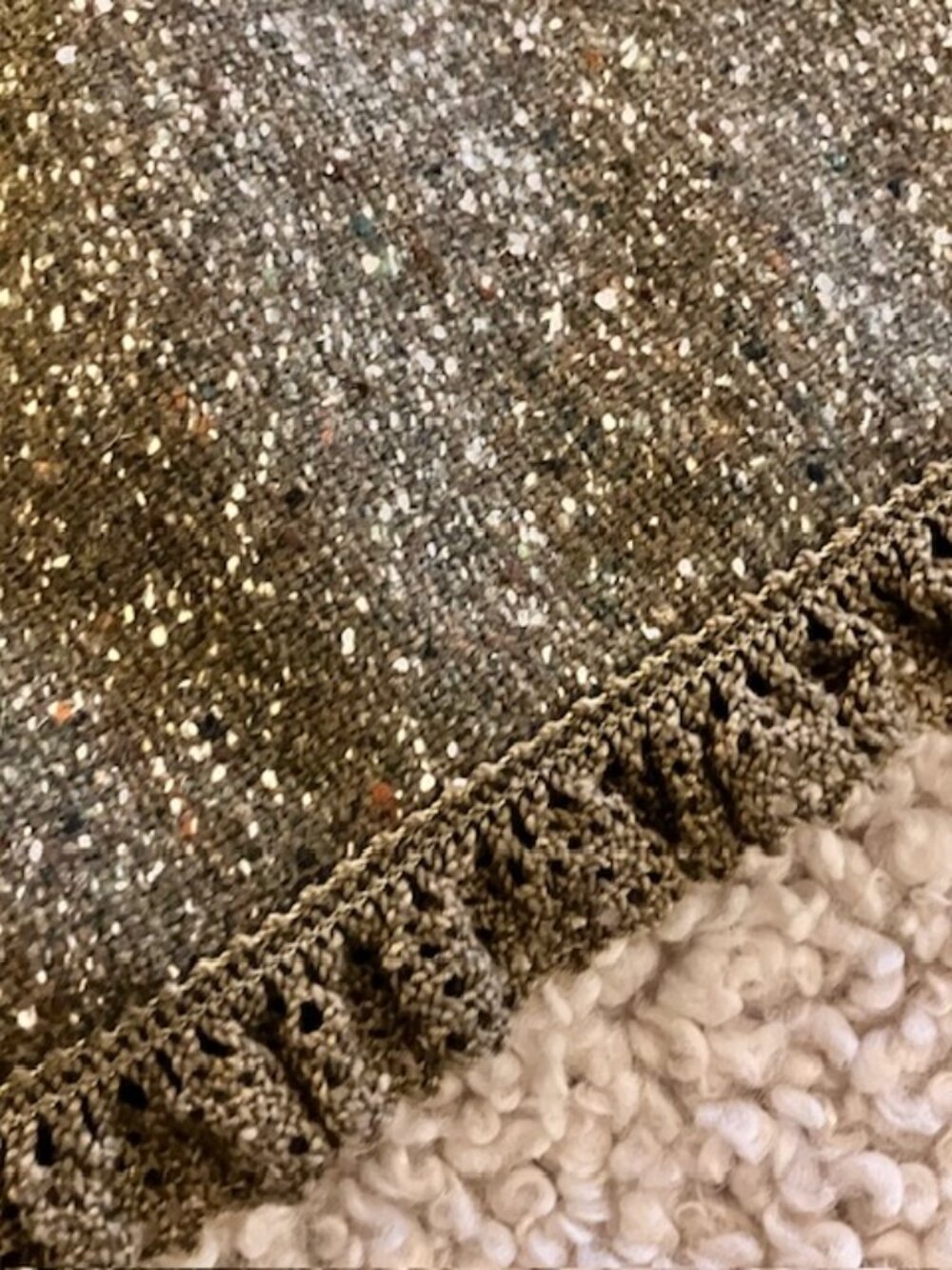 Banana Republic olive green tweed midi SZ 8 equestrian Ralph Lauren inspo - Picture 5 of 7